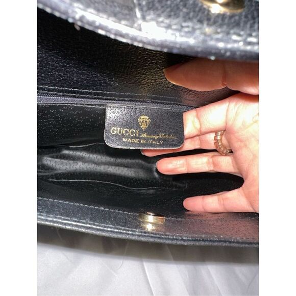 Gucci black Gg horse bit web shoulder bag - Picture 16 of 16